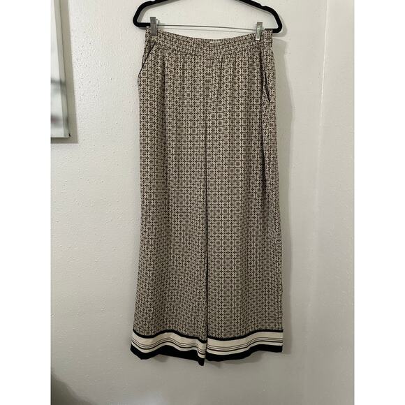 Abercrombie & fitch culotte wide leg satin Palazzo L - Picture 1 of 9